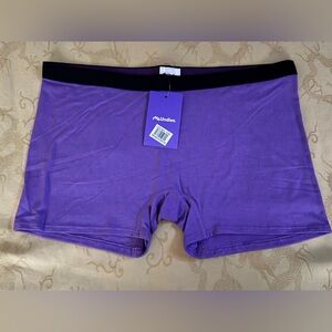 MeUndies Purple Ladies Modal Boyshorts, Size S